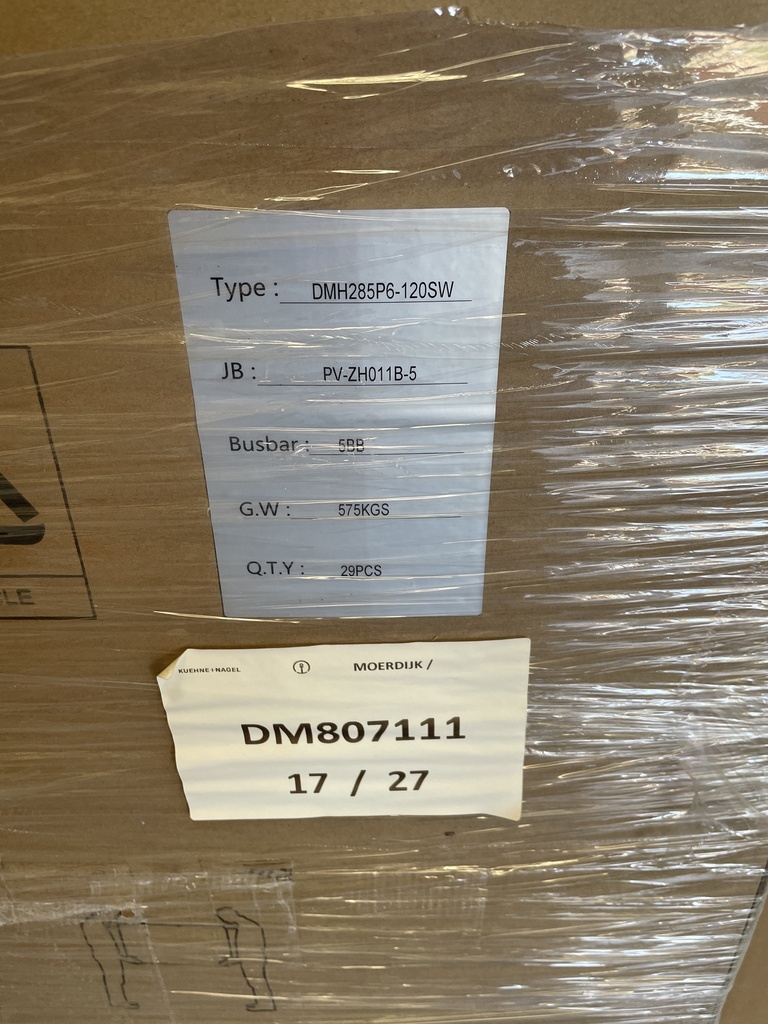 Panneaux Pv 285Wc Poly demi cellules